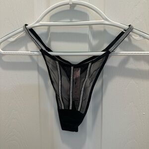 Victoria’s Secret Very Sexy Black Sheer Thong Panty